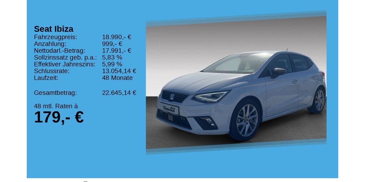 Seat Ibiza 26.530 km 18.989 &euro; Bonn 53227