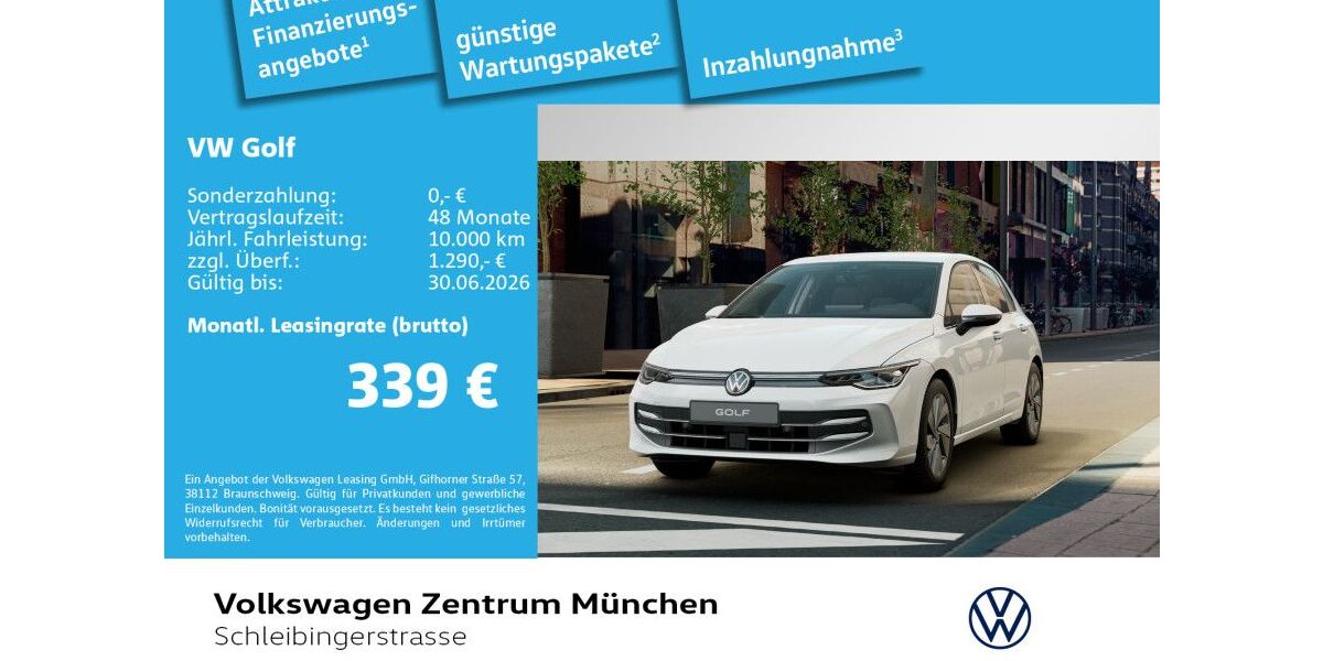 VW Golf 8.500 km 31.980 &euro; München 81669