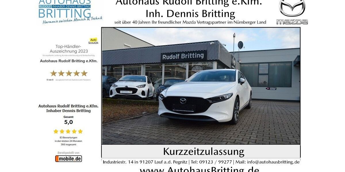 Mazda 3 5.000 km 24.990 &euro; Lauf 91207