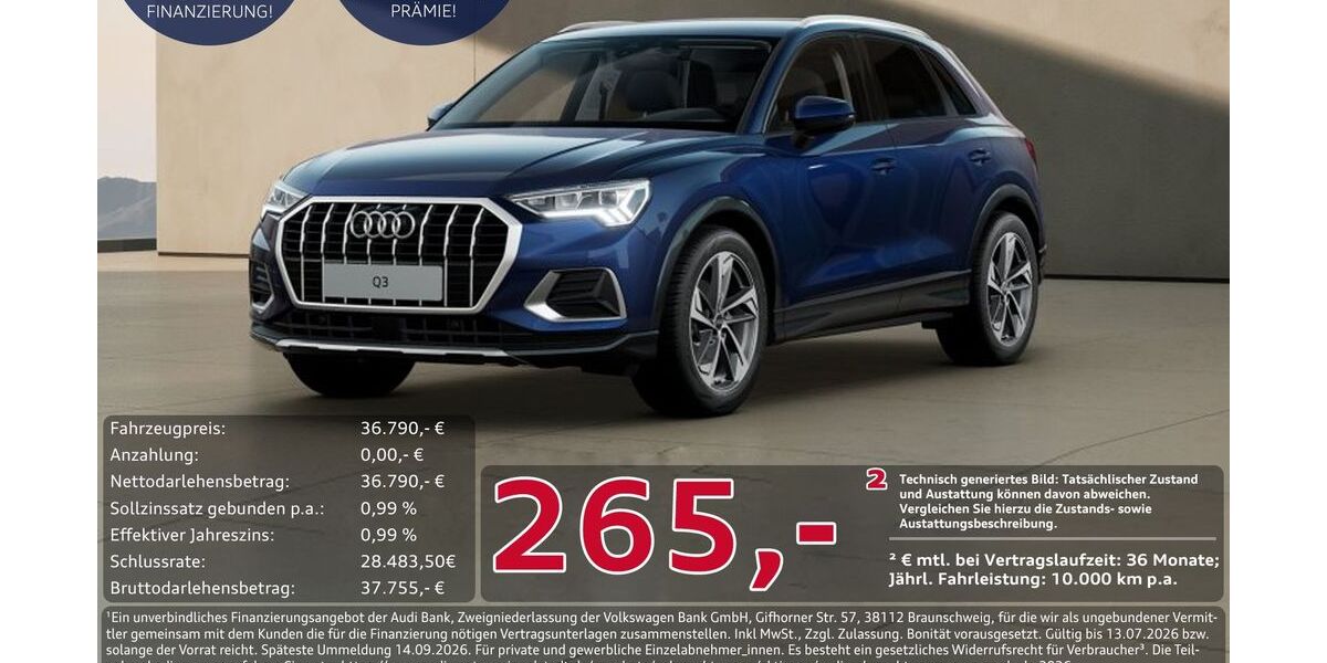Audi Q3 4.142 km 36.790 &euro; Ingolstadt 85057