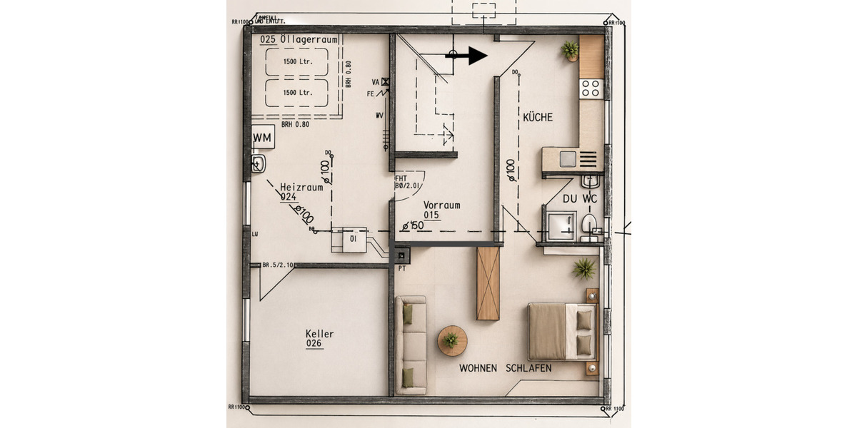 Mehrfamilienhaus, Wohnhaus Neuried-Ichenheim Ichenheim - 7 Zimmer, 185 m&sup2;, 495.000&euro; | Angebot:26411394