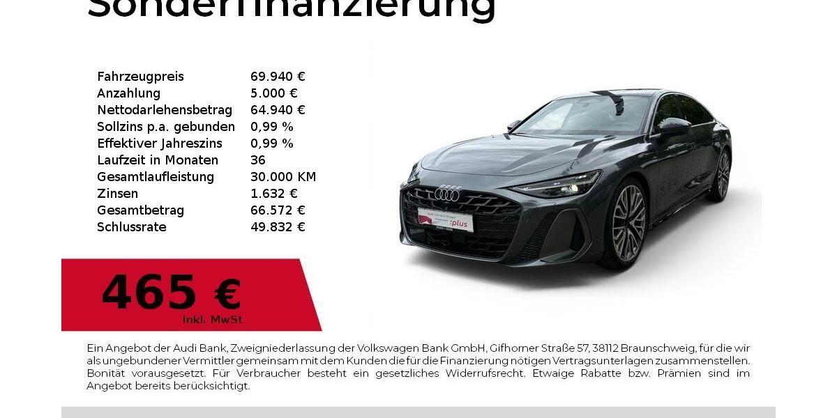 Audi A6 2.634 km 69.940 &euro; Dessau-Roßlau 06844