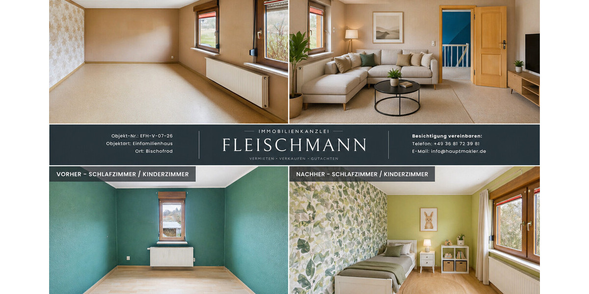 Großzügiges Wohnhaus mit viel Platz & Entwicklungsmöglichkeiten zur Miete - Einfamilienhaus Bischofrod | Angebot:26530295