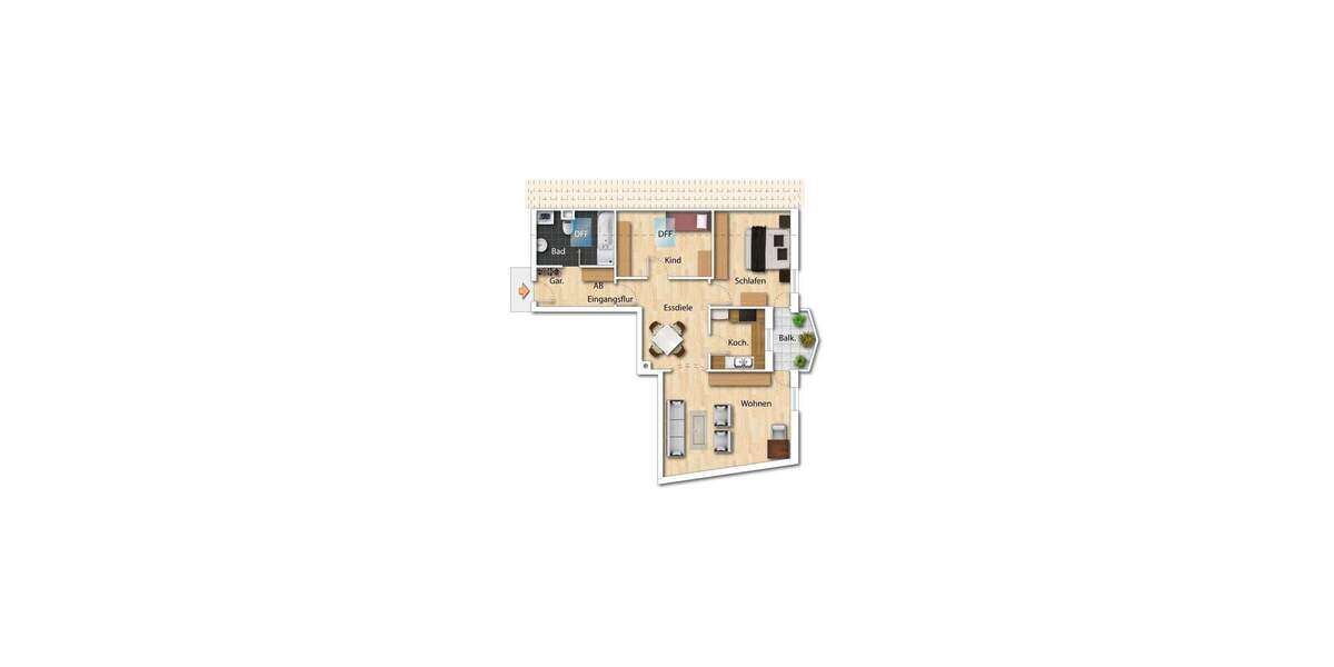 Etagenwohnung Neumarkt-Woffenbach Woffenbach - 3 Zimmer, 82 m&sup2;, 925&euro; | Angebot:25355679