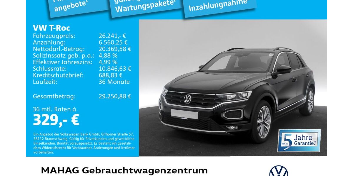 VW T-Roc 42.646 km 26.241 &euro; München 80935