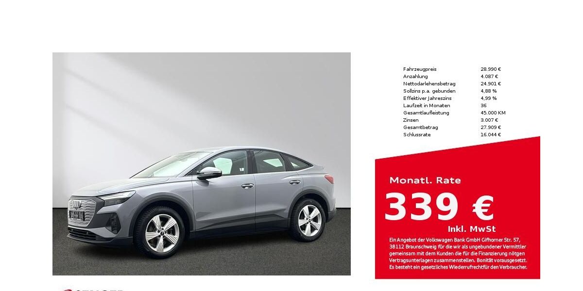 Audi Q4 e-tron 23.175 km 27.880 &euro; Lingen 49809