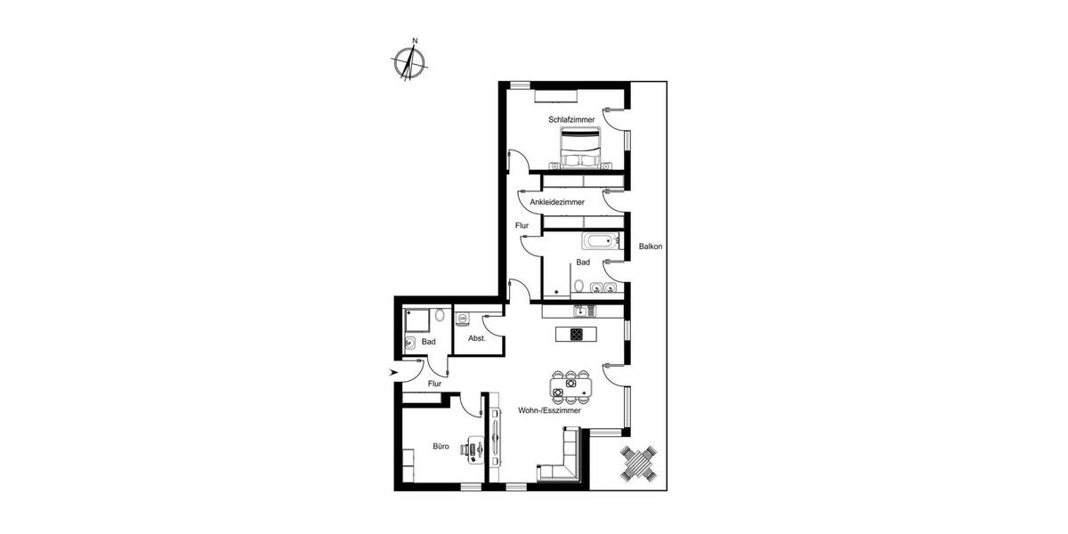 Etagenwohnung Bad Wildbad - 4 Zimmer, 138 m&sup2;, 640.000&euro; | Angebot:26820061