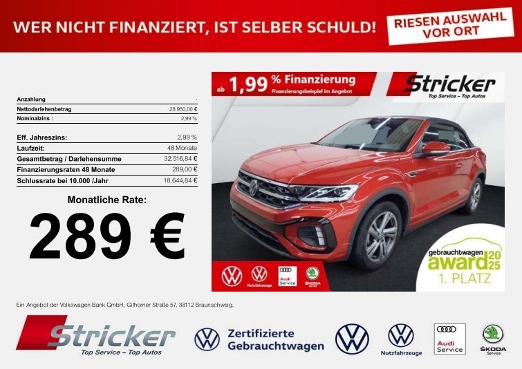 VW T-Roc 17.913 km 28.949 &euro; Detmold 32760