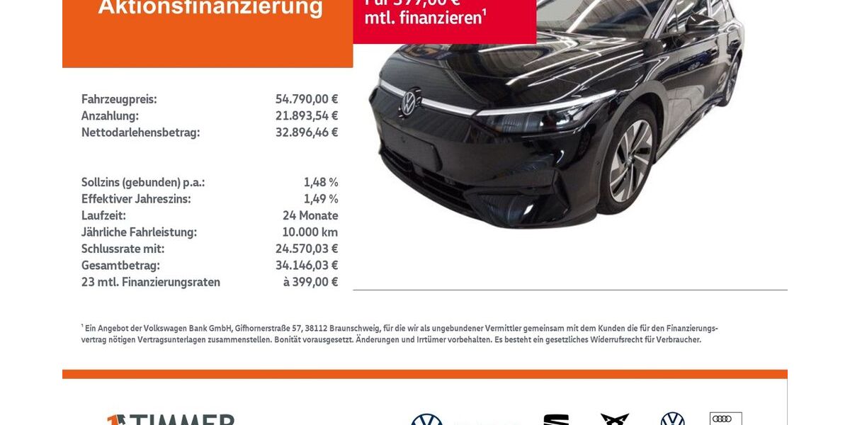 VW ID.7 15.326 km 54.790 &euro; Rheine 48432