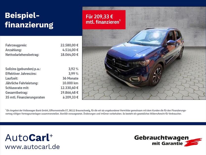 VW T-Cross 45.500 km 22.580 € Plauen 08527