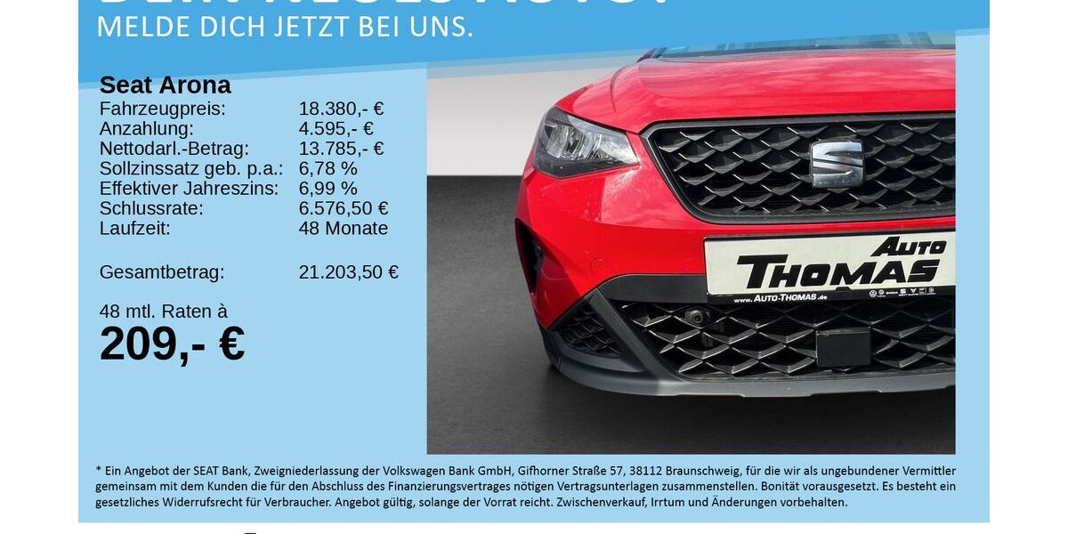 Seat Arona 25.398 km 17.980 &euro; Hennef 53773