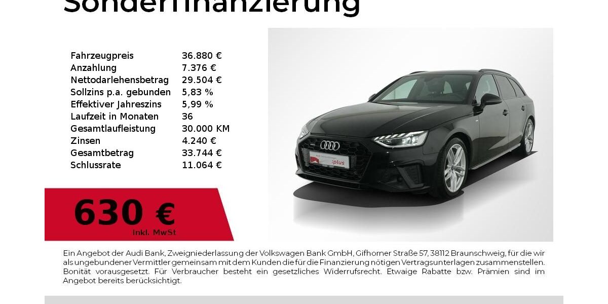 Audi A4 43.900 km 36.440 &euro; Nürnberg 90441