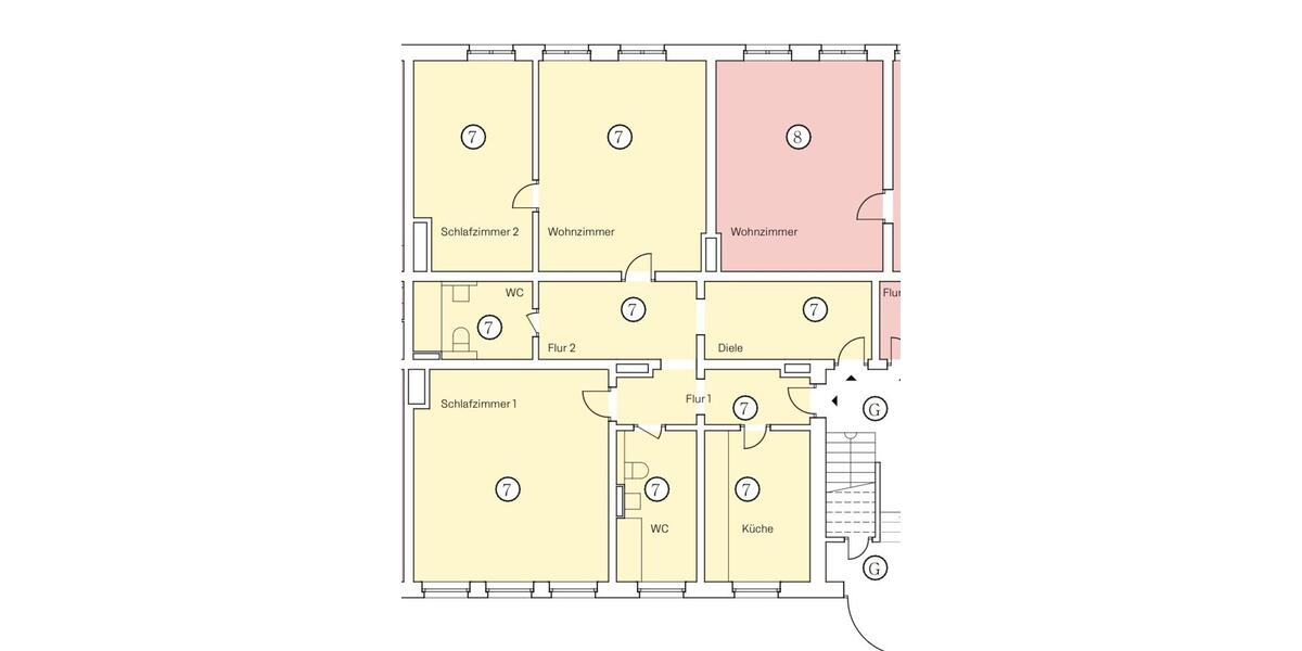 Erdgeschoßwohnung Querfurt - 3 Zimmer, 109 m&sup2;, 505&euro; | Angebot:26123970