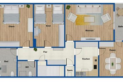 Wohnung Nördlingen - 3 Zimmer, 120 m&sup2;, 299.000&euro; | Angebot:26038381