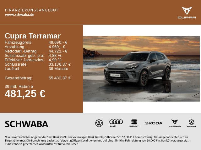 Cupra Terramar 3.501 km 49.690 &euro; Gersthofen 86368