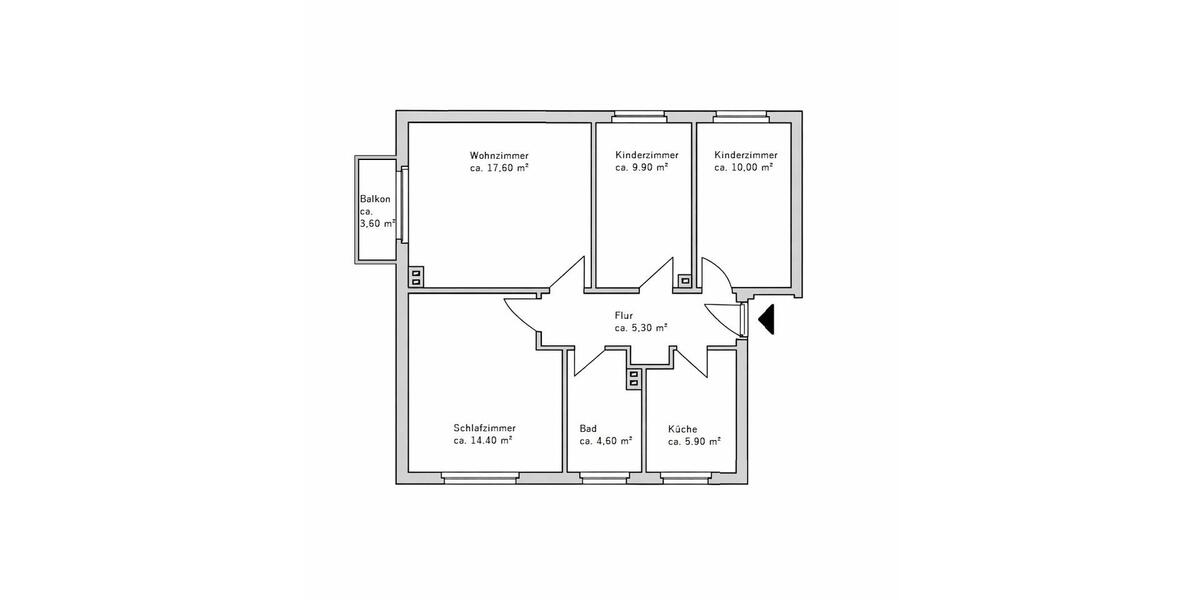 Hochparterre Dresden Loschwitz - 4 Zimmer, 70 m&sup2;, 139.900&euro; | Angebot:26300922
