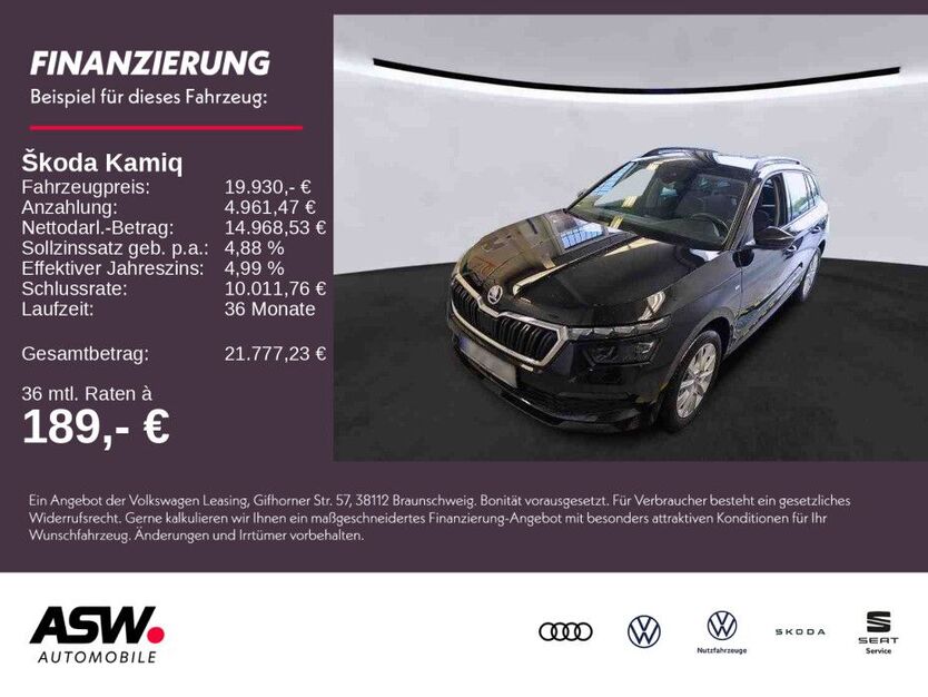 Skoda Kamiq 75.900 km 19.930 € Weinsberg 74189
