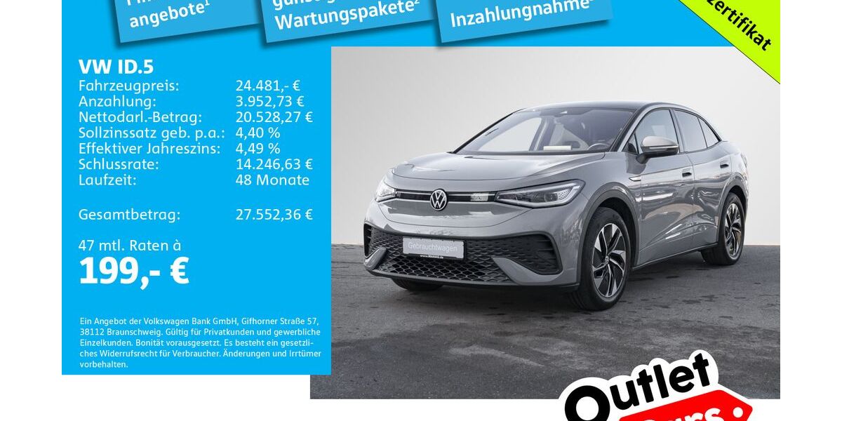 VW ID.5 105.527 km 24.481 &euro; Dachau 85221