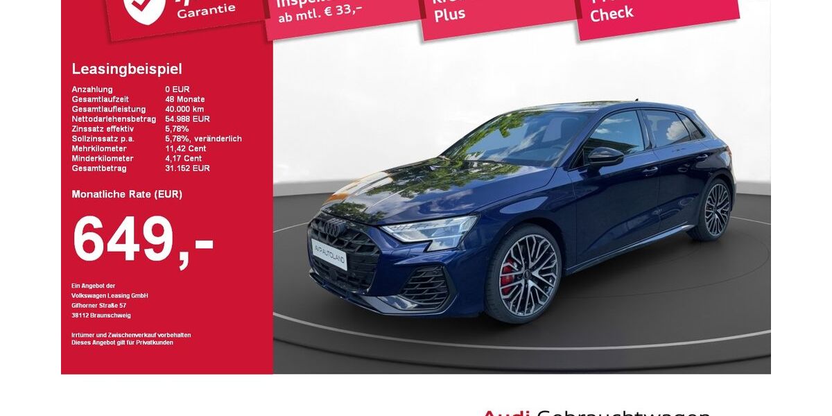 Audi S3 13.215 km 49.440 &euro; Plattling 94447