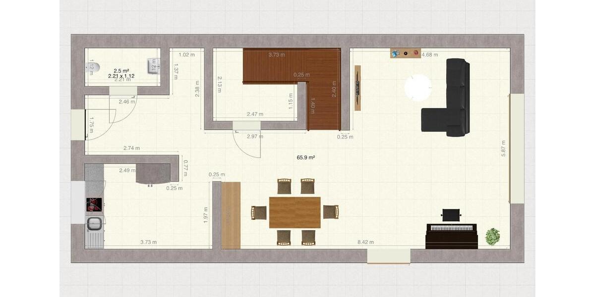 Doppelhaushälfte Aufhausen - 4 Zimmer, 135 m&sup2;, 1.350&euro; | Angebot:25229016