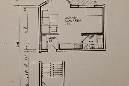 1- 2-Zimmer-Wohnung in Markdorf mit Balkon 1 zimmer