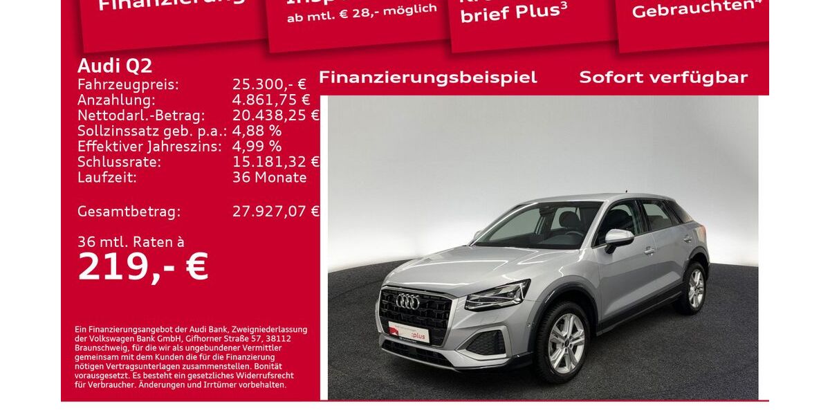 Audi Q2 19.150 km 23.590 &euro; Berlin 10587