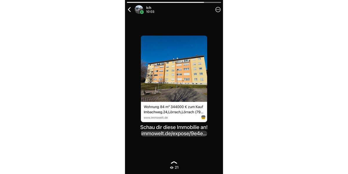 Etagenwohnung Lörrach - 4 Zimmer, 84 m&sup2;, 334.000&euro; | Angebot:25561100