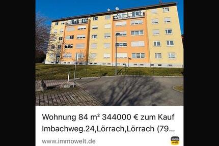 Wohnung Lörrach - 4 Zimmer, 84 m&sup2;, 334.000&euro; | Angebot:25561100