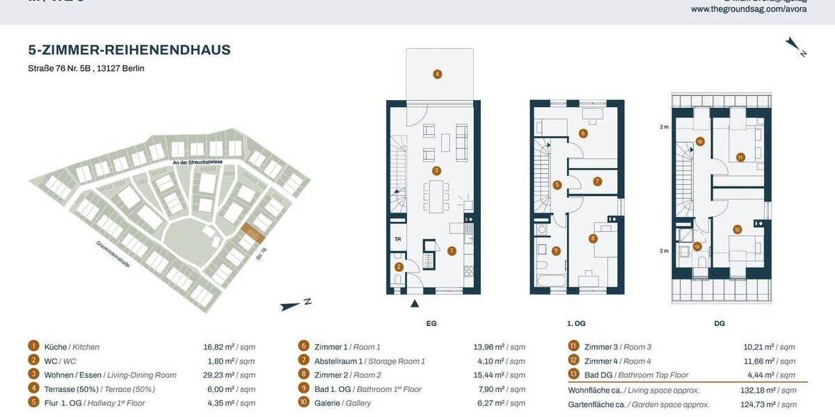 Reihenendhaus Berlin Französisch Buchholz - 5 Zimmer, 133 m&sup2;, 799.990&euro; | Angebot:26799766