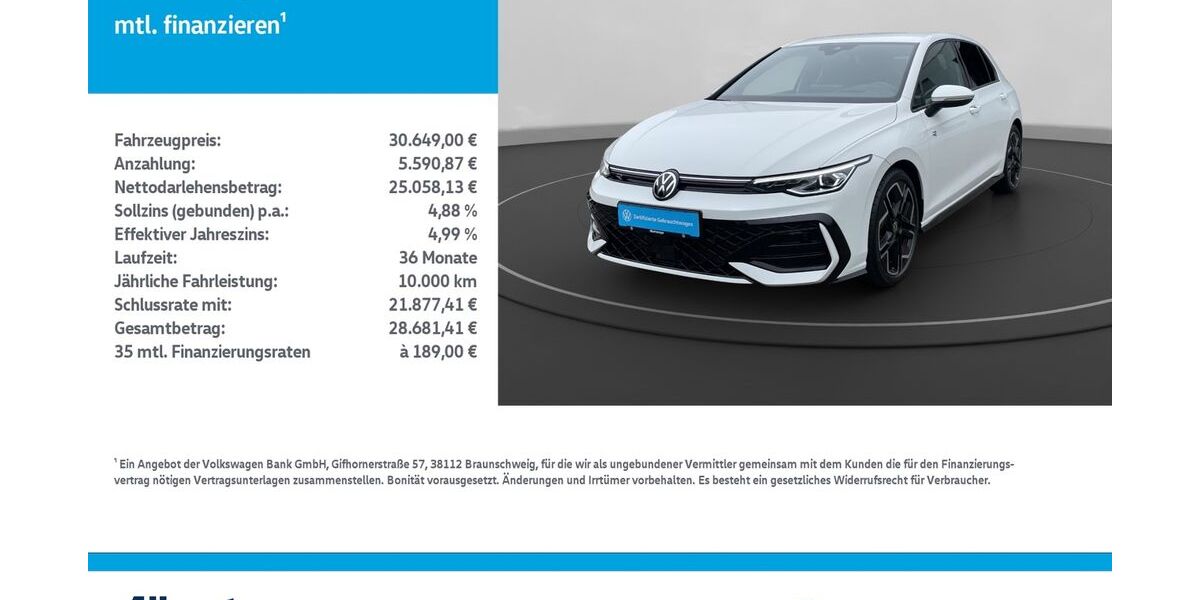 VW Golf 19.939 km 30.649 &euro; Mühlhausen/Thüringen 99974