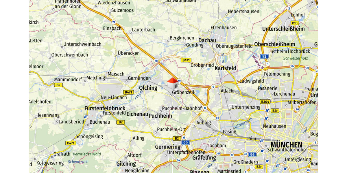 Attraktives Baugrundstück m. Altbestand & viel Potential in Gröbenzell-Nord! Bebaubar mit EFH DHH zimmer
