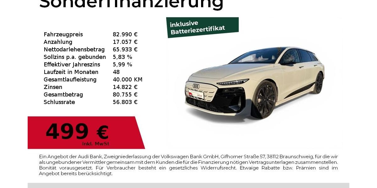 Audi S6 e-tron 12.415 km 78.980 &euro; Dessau-Roßlau 06844