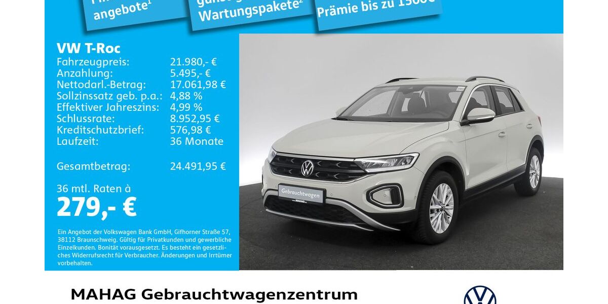 VW T-Roc 14.312 km 21.980 &euro; München 80935