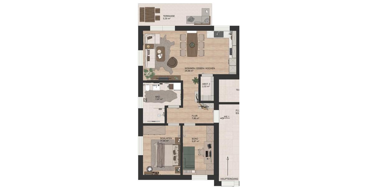 Erdgeschoßwohnung Bad Oeynhausen - 3 Zimmer, 78 m&sup2;, 1.148&euro; | Angebot:27624453