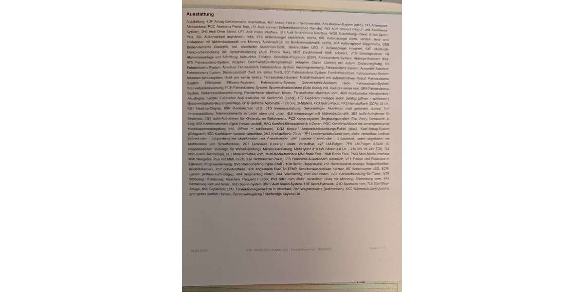 Audi A7 112.690 km 38.950 &euro; München 81675