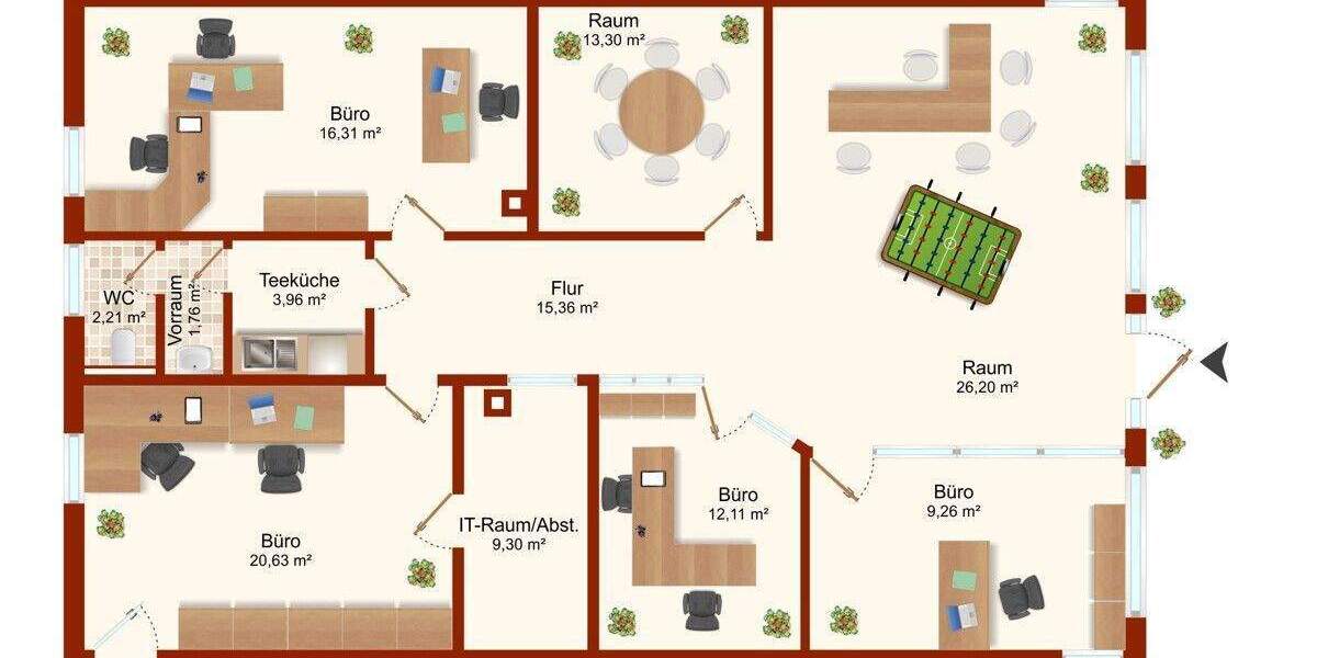 Großes & helles Büro, mitten in der Innenstadt - Frei direkt verfügbar ! 6 zimmer