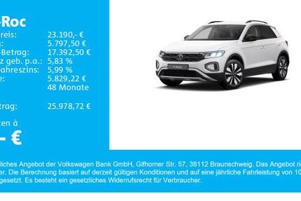 VW T-Roc 8.800 km 23.190 &euro; Gersthofen 86368