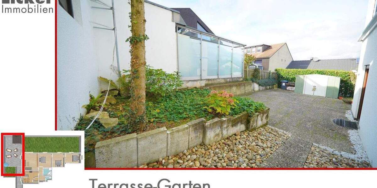 * Gartengeschoss-Whg. mit 130m² Terrassen- und Gartenfläche. 4 zimmer