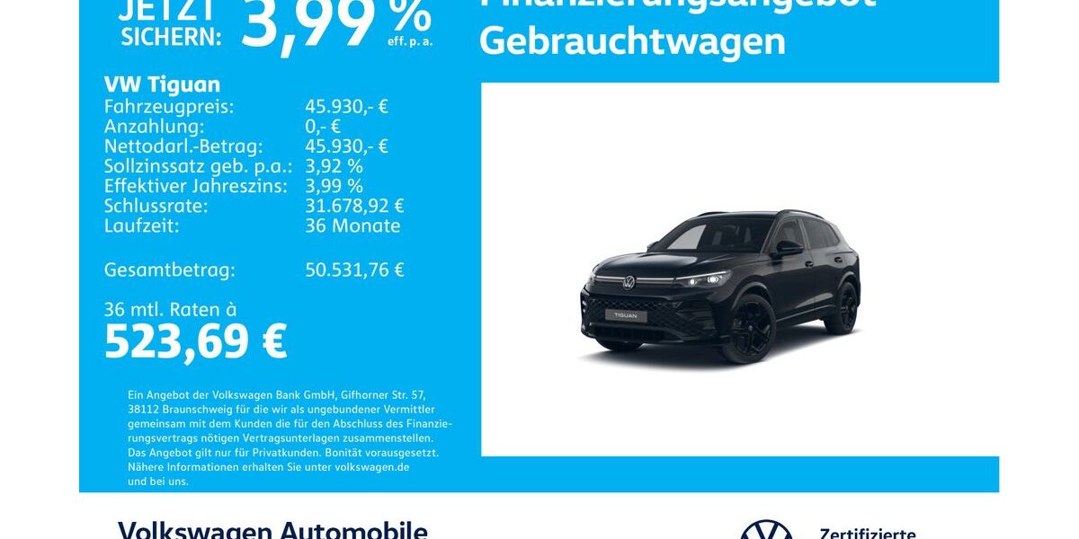 VW Tiguan 22.307 km 45.430 &euro; Stuttgart-Wangen 70188