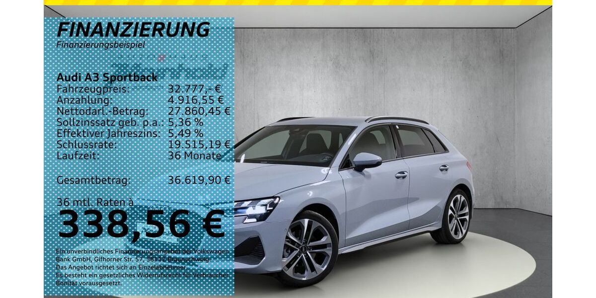 Audi A3 5.450 km 32.599 &euro; Auerbach/Rebesgrün 08209