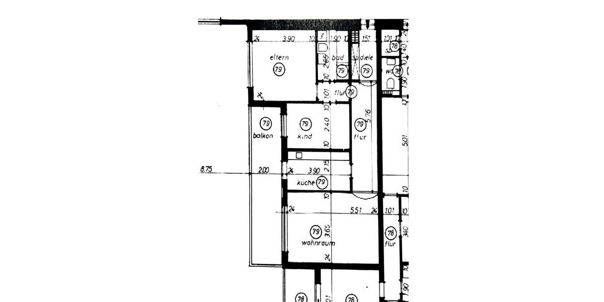 Etagenwohnung Bergheim Ahe - 3 Zimmer, 78 m&sup2;, 950&euro; | Angebot:26381638