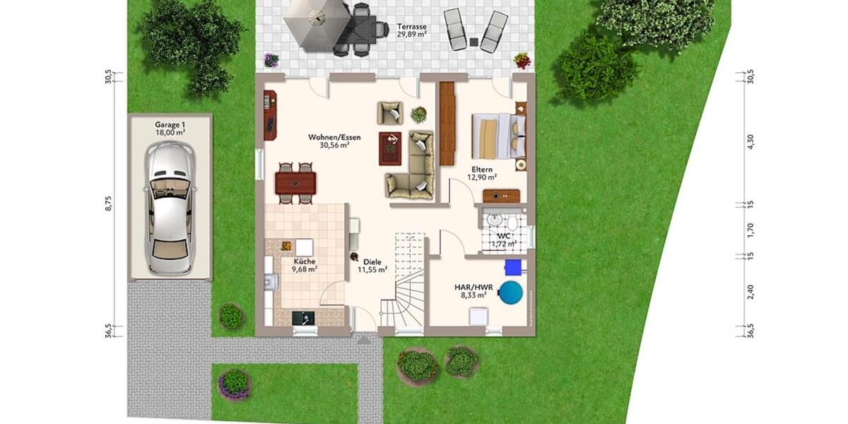 Einfamilienhaus Kröning - 5 Zimmer, 149 m&sup2;, 545.000&euro; | Angebot:27023840