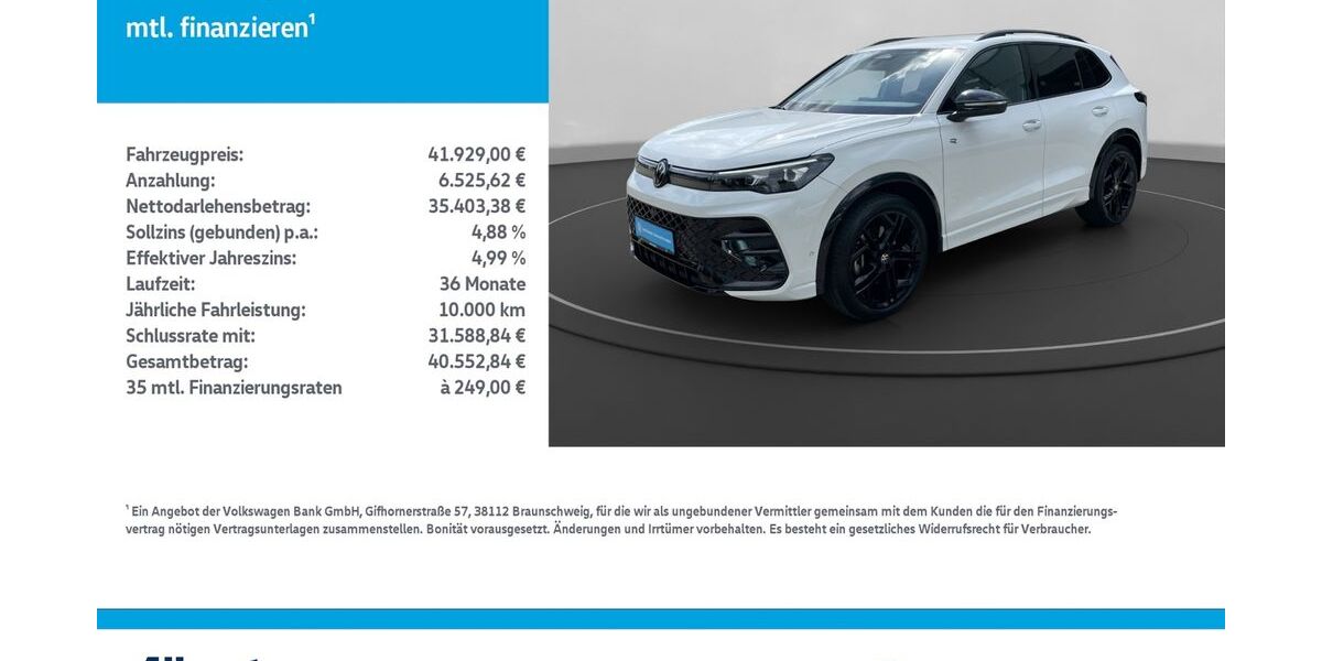 VW Tiguan 19.500 km 39.948 &euro; Mühlhausen/Thüringen 99974