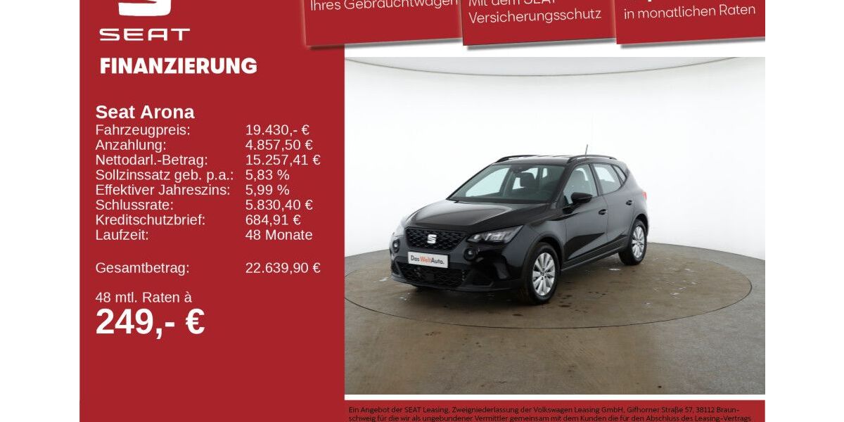 Seat Arona 17.655 km 19.430 &euro; Neu-Ulm 89231