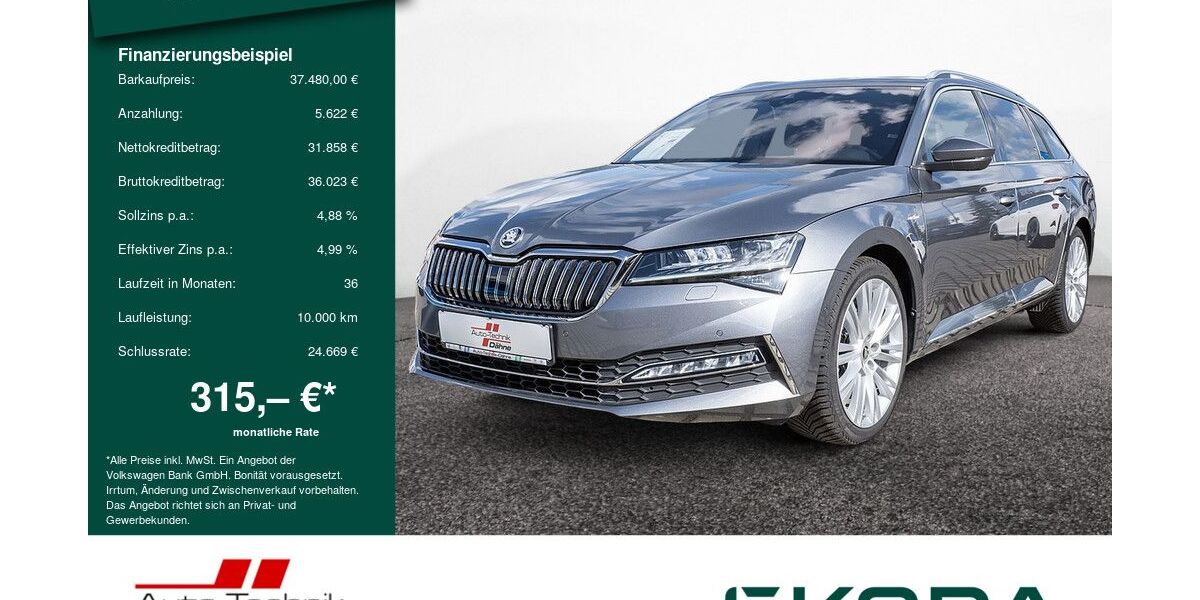 Skoda Superb 43.026 km 37.480 &euro; Brandenburg 14772