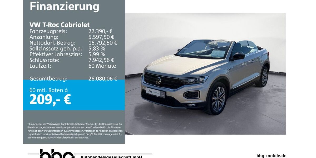 VW T-Roc 73.209 km 21.890 &euro; Mössingen 72116