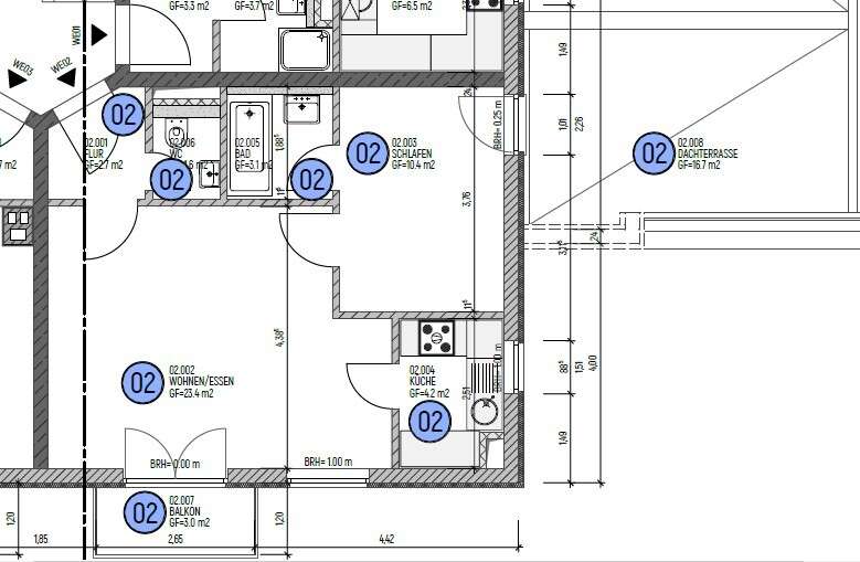 Eigentumswohnung provisionsfrei vom Eigentümer inklusive Tiefgaragenstellplatz 2 zimmer