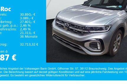 VW T-Roc 18.560 km 30.790 € Gersthofen 86368