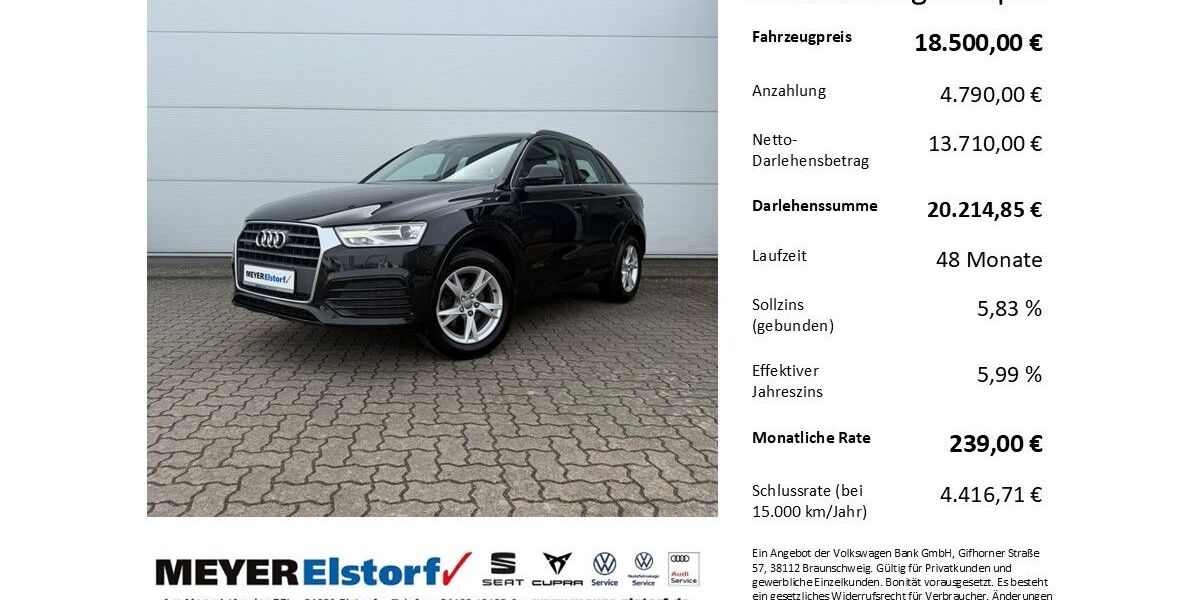 Audi Q3 125.000 km 18.500 &euro; Neu Wulmstorf 21629