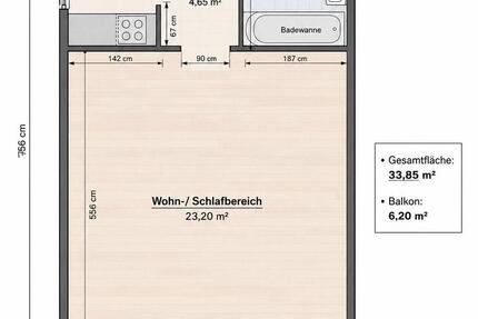 Wohnung Bad Reichenhall - 1 Zimmer, 37 m&sup2;, 140.000&euro; | Angebot:27023796